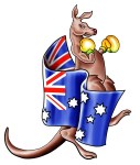Boxing kangaroo